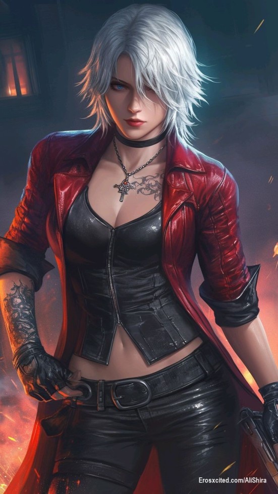 Me entraron unas ganas bien bastardas de hacer a Dante en versión femenina!! 😭